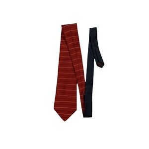Tommy Hilfiger Made In USA Silk Tie Red Striped